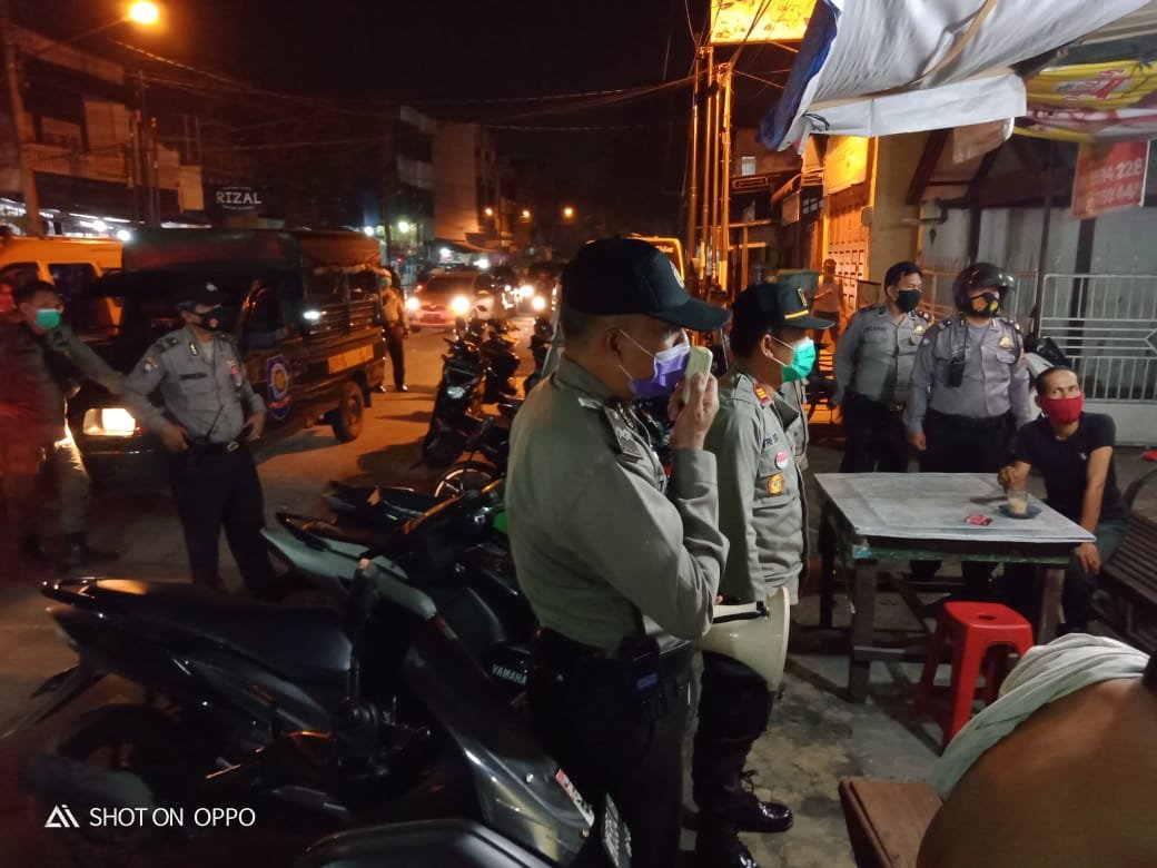 Polsek Medan Area Bersama Tiga Pilar Giat Ops Yustisi Tindak Masyarakat Langgar Protkes Covid-19