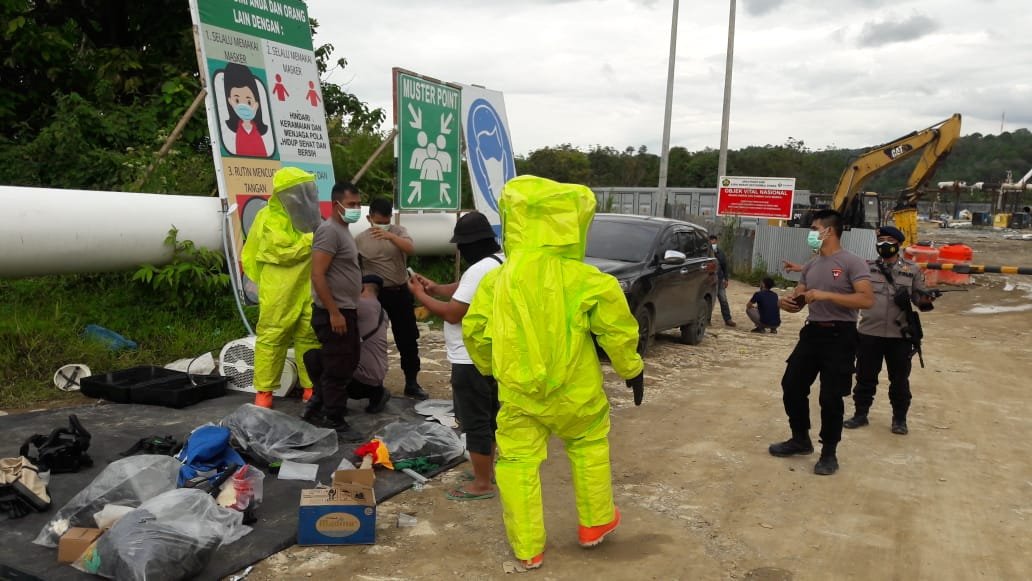 Polda Sumut Cek Kondisi Udara Diseputaran PT-SMGP Madina