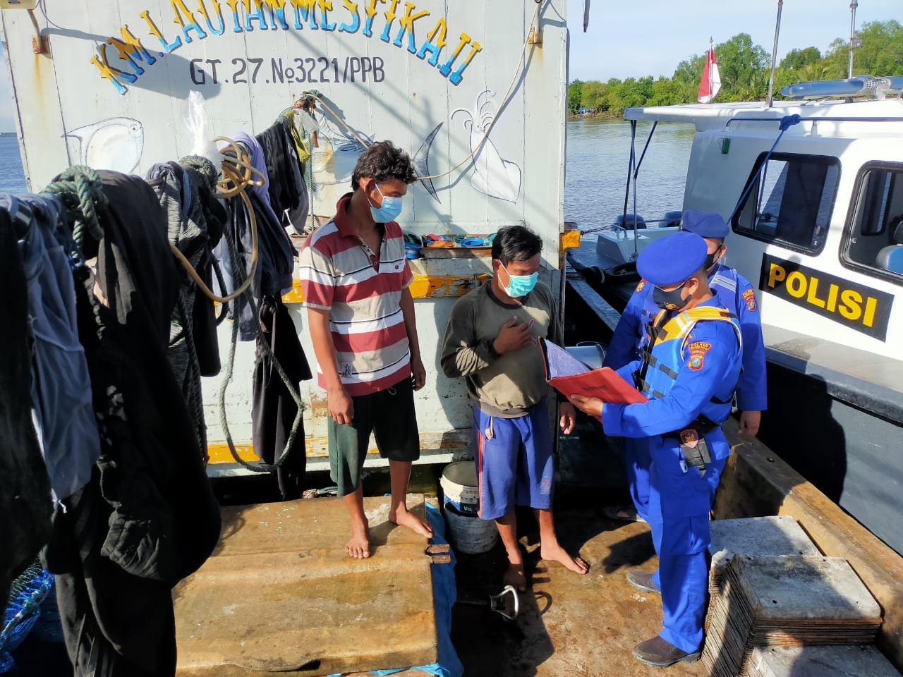 Sat Polair Polres Tanjung Balai Public Speaking dengan Patroli Perairan 1 x 12 Jam