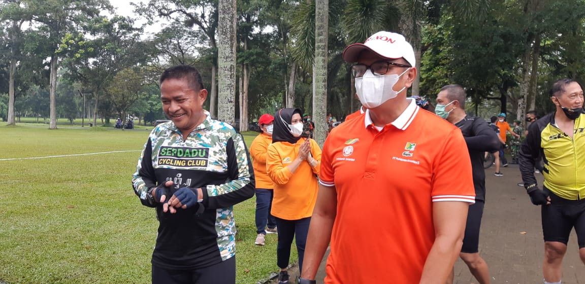 Awal Tahun Baru 2021, PTPN2 dan Kodam I/BB Gowes