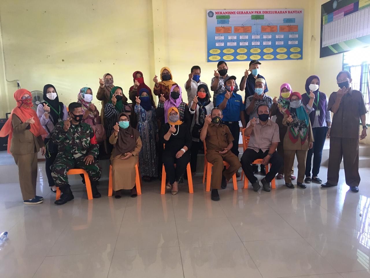 Mahasiswi IKS FISIP USU Lakukan Gerakan Peduli Covid-19 di Kampung KB Bantan