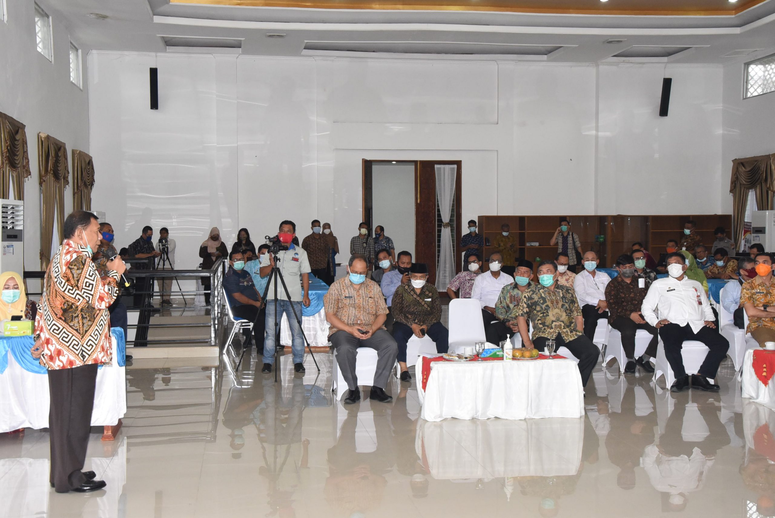 Simulasi Pelaksanaan Vaksinasi Covid-19 di Pemkab Deli Serdang  H Ashari Tambunan : Berharap Masyarakat Mau Mengikuti Dan Melaksanakan Program Vaksinasi Covid 19