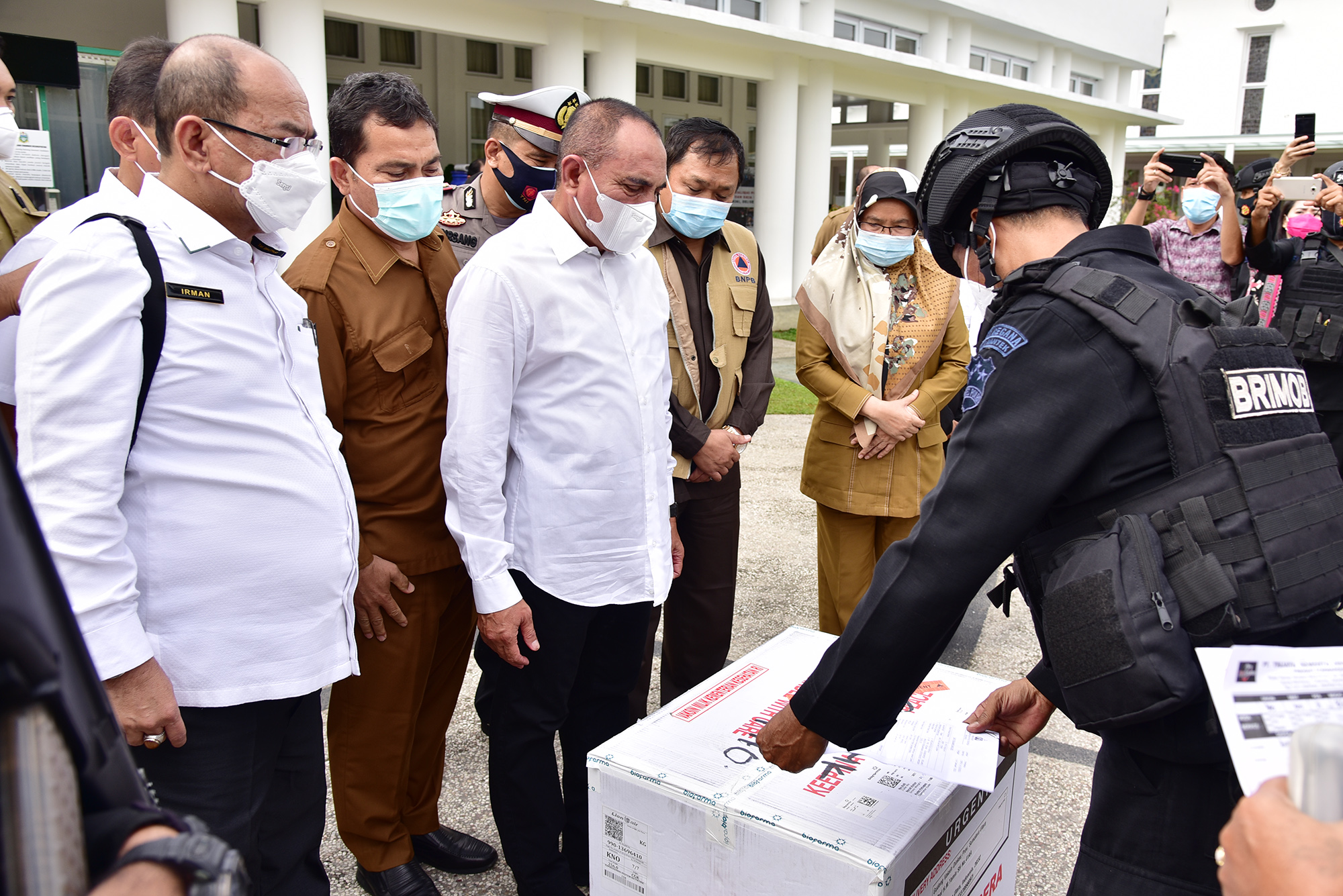 Sebanyak 40.000 Vaksin Covid-19 Tiba di Sumut, Vaksinasi Mulai 14 Januari, Edy Rahmayadi  Jadi yang Pertama