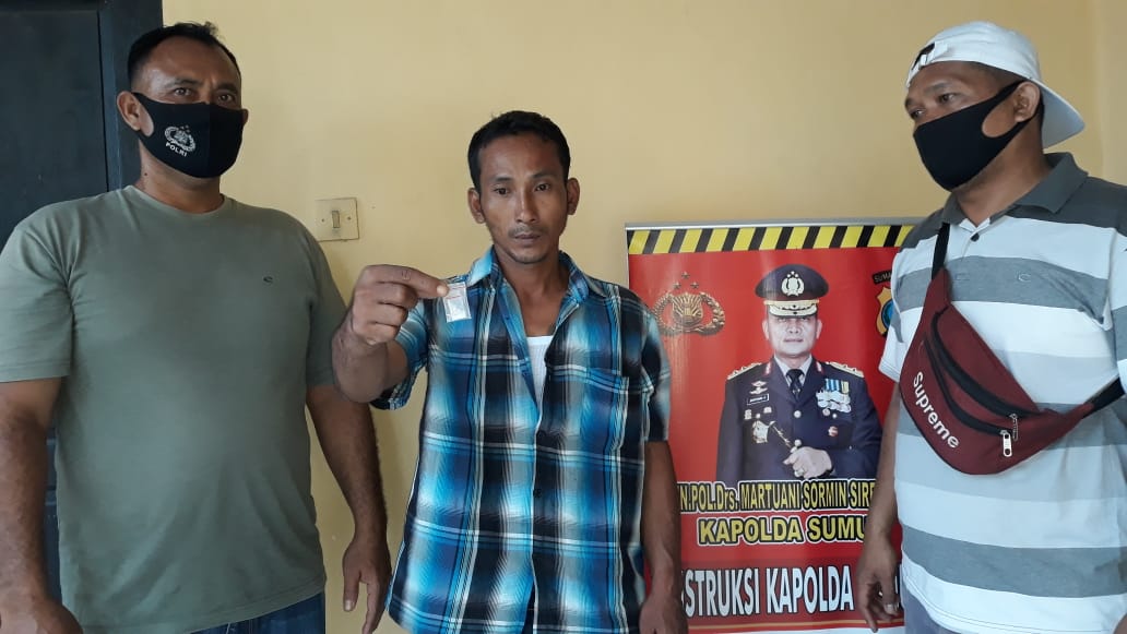Menindaklanjuti Informasi Dari Masyarakat, Polsek Perbaungan Ringkus Pengedar Sabu