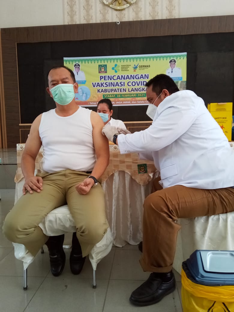 Pemkab Langkat Laksanakan Vaksinasi Tahap I, Jubir Covid 19 : Untuk para pejabat Tomas dan serta Nakes