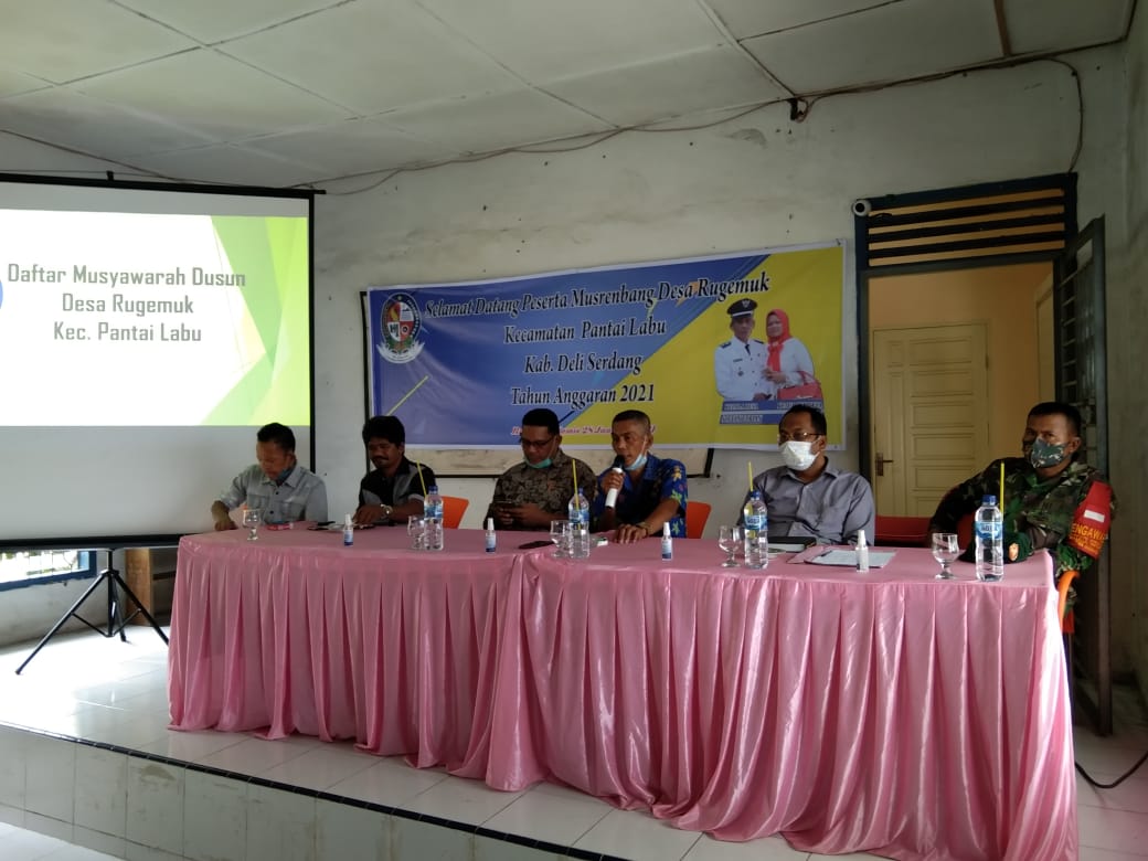 Anggota DPRD Deliserdang Mhd Darwis Batubara hadiri Musrenbang Desa Regemuk.