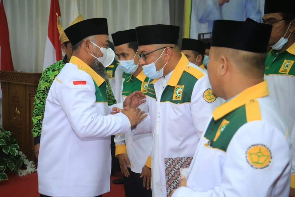 Bupati H. Andi Suhaimi Dalimunthe Hadiri Pelantikan PD.DMI dan PRIMA DMI Labuhanbatu.