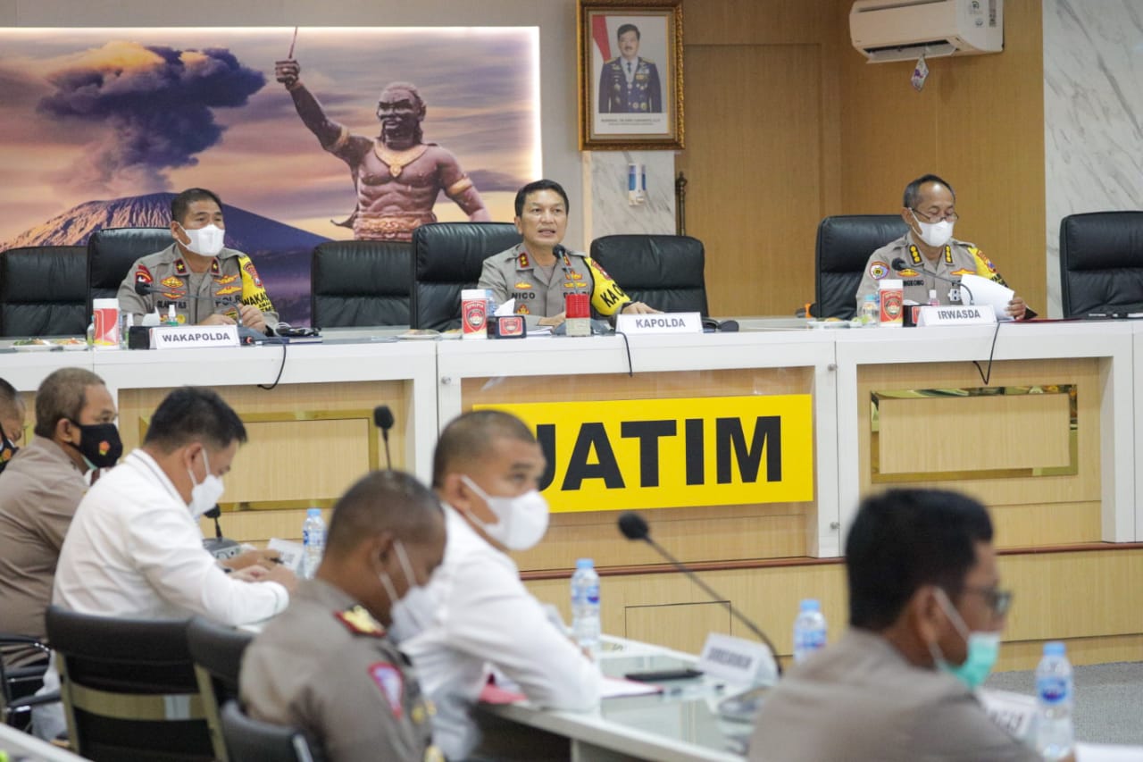 Tindak Lanjuti Commander Wish Kapolri, Kapolda Jatim kumpulkan Pejabat Utama Polda dan Kapolres Jajaran Polda Jatim