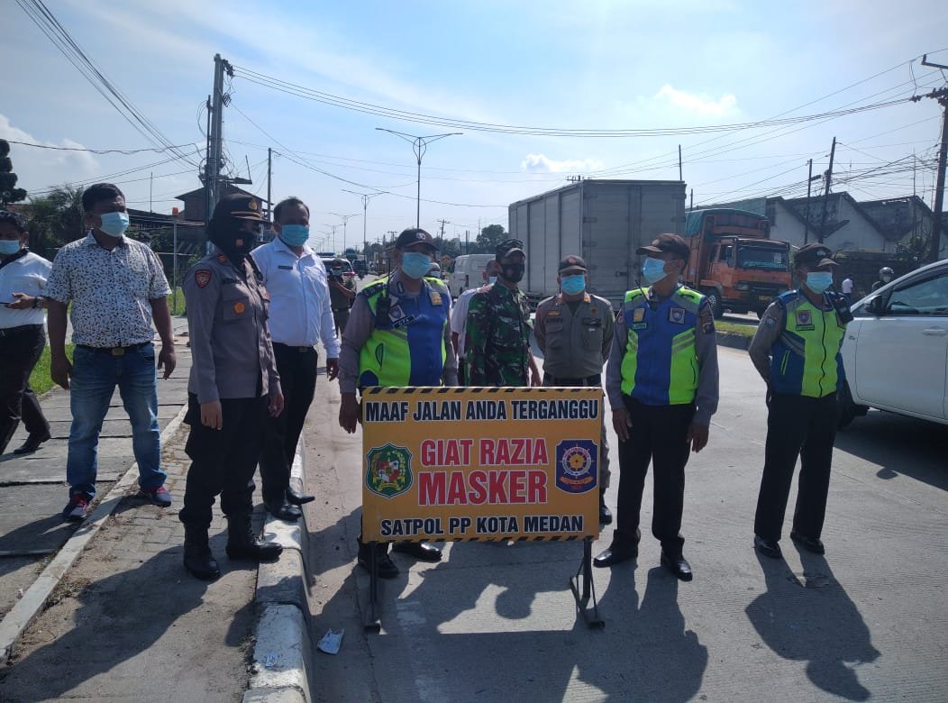 Polsek Patumbak Ops Yustisi Penerapan Protkes Cegah Virus Corona