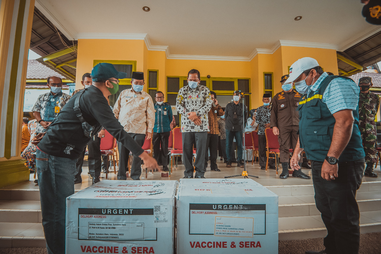 3.120 Vaksin Covid-19 tiba, Walikota Irsan Nasution : Angin segar dan Semangat baru Bagi pemerintah dan Masyarakat