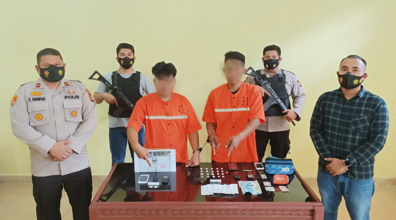 Polsek Pinggir Kembali Bekuk 2 Pengedar Shabu
