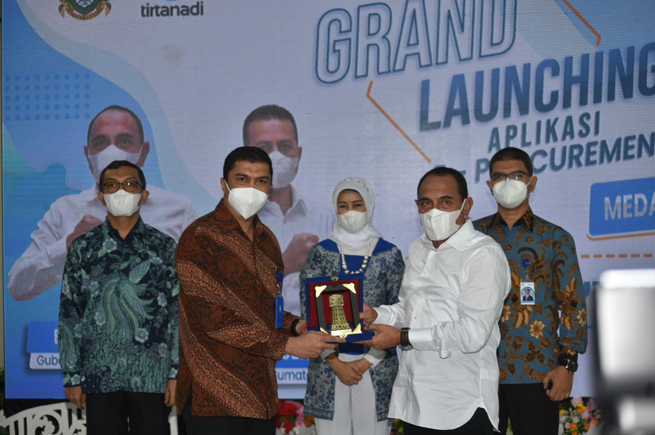 Gubsu Resmikan Peluncuran Aplikasi e-Procurement PDAM Tirtanadi