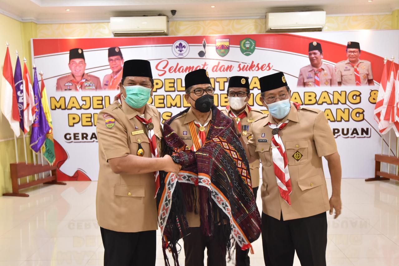 Ketua Kwardasu Lantik Irsan Efendi Nasution Sebagai Mabicab Gerakan Pramuka Kota PSP
