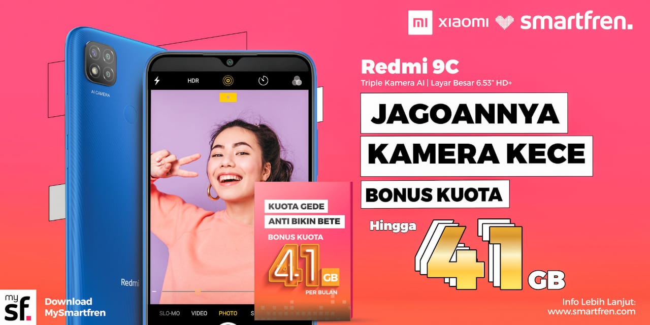 Pakai Smartfren di Xiaomi Redmi Terbaru, Nikmati Bonus Kuota 41 GB
