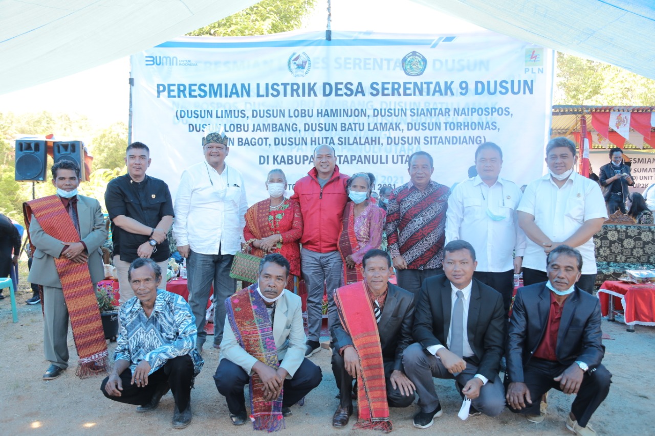 Terangi 9 Dusun Tapanuli Utara, Rasio Elektrifikasi Sumut Capai 99,99%