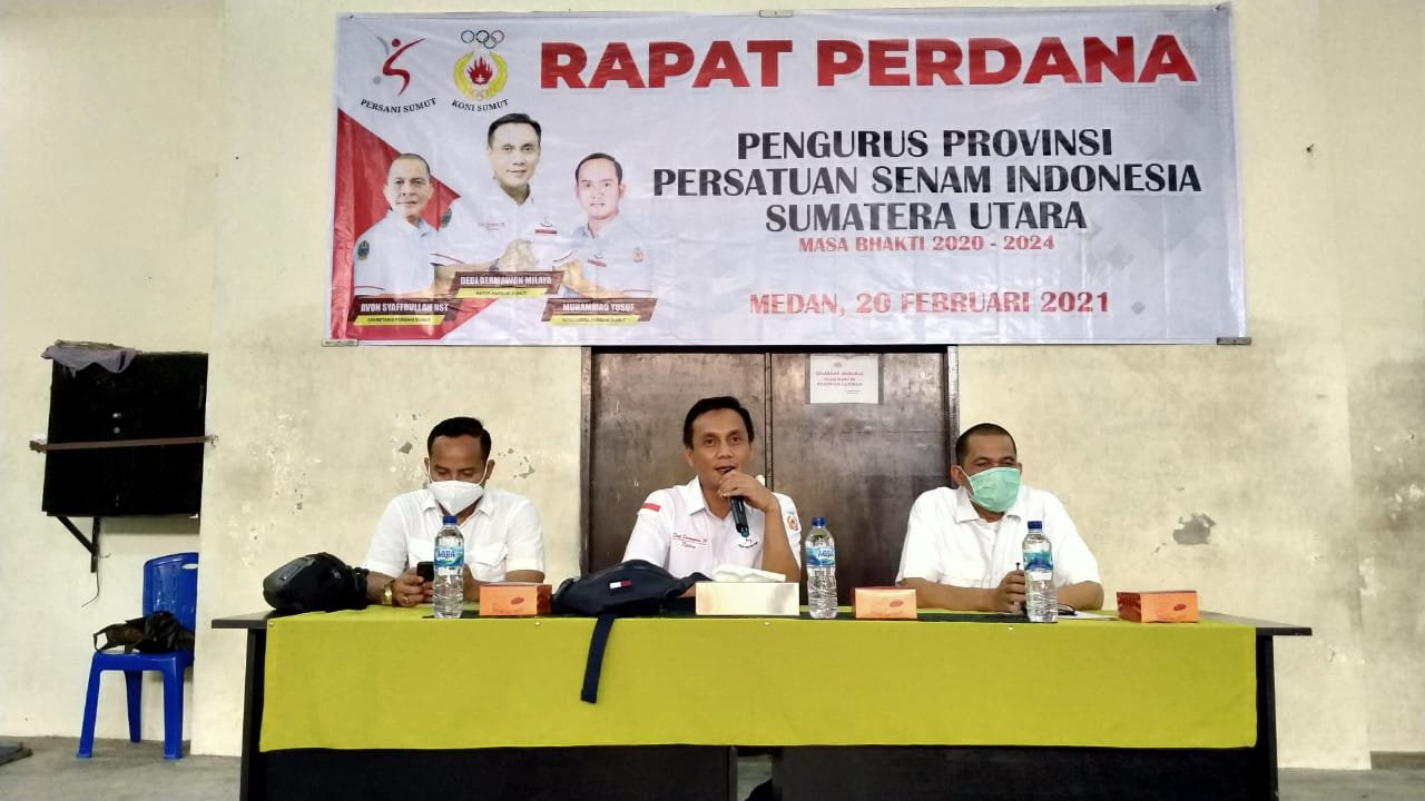 Rapat Perdana Persani, Dedi Dermawan Ingin Kembalikan Kejayaan Senam Sumut