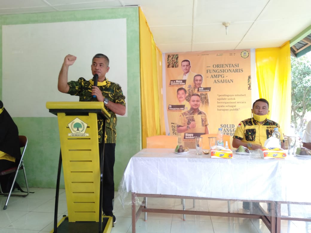 Gelar Orientasi, Ketua DPD Golkar Asahan : AMPG Jangan Sampai Kalah dengan Organisasi Lain