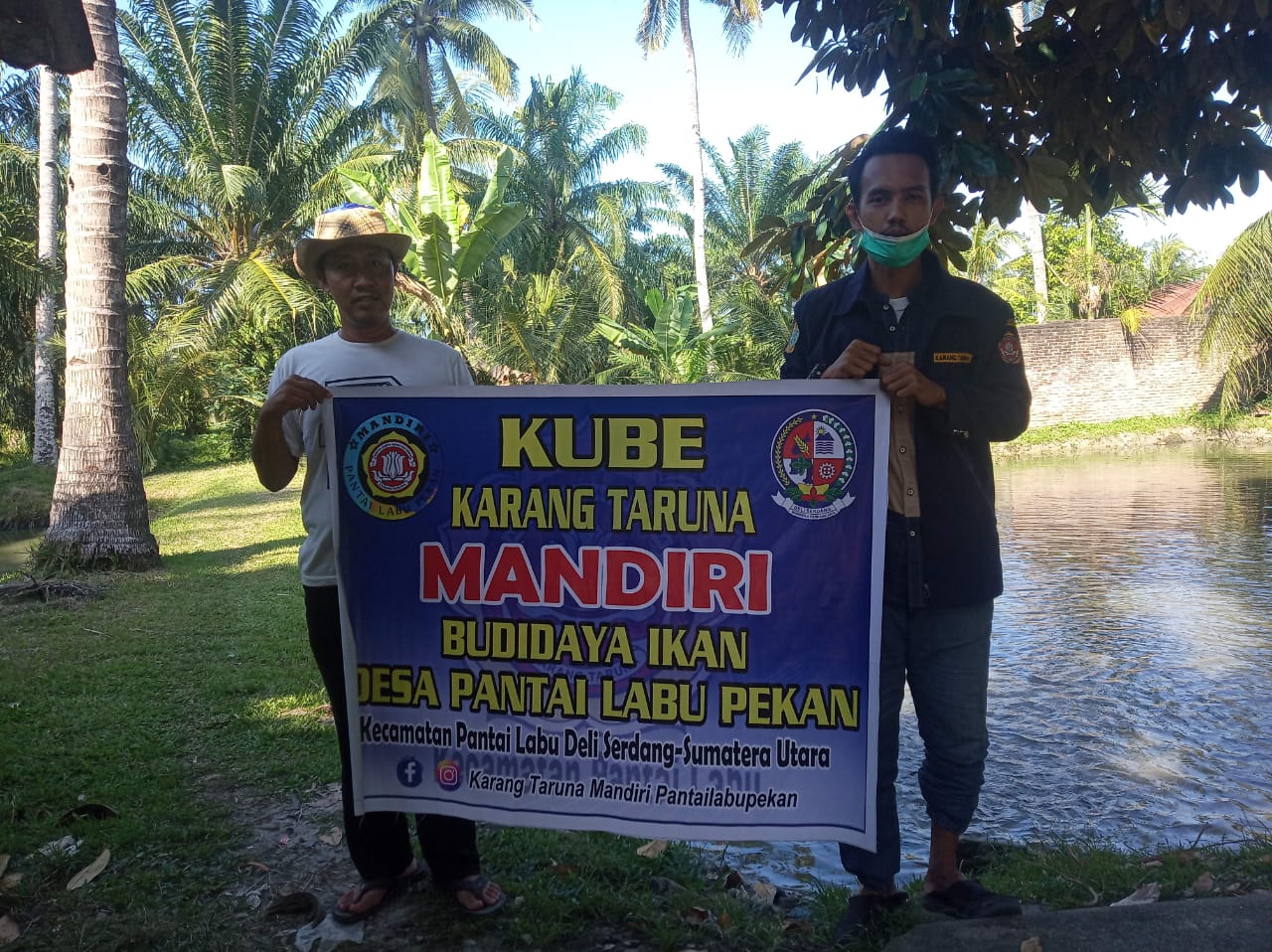 Kube/Uep Karang taruna Mandiri Pantai labu pekan budidaya ikan nila