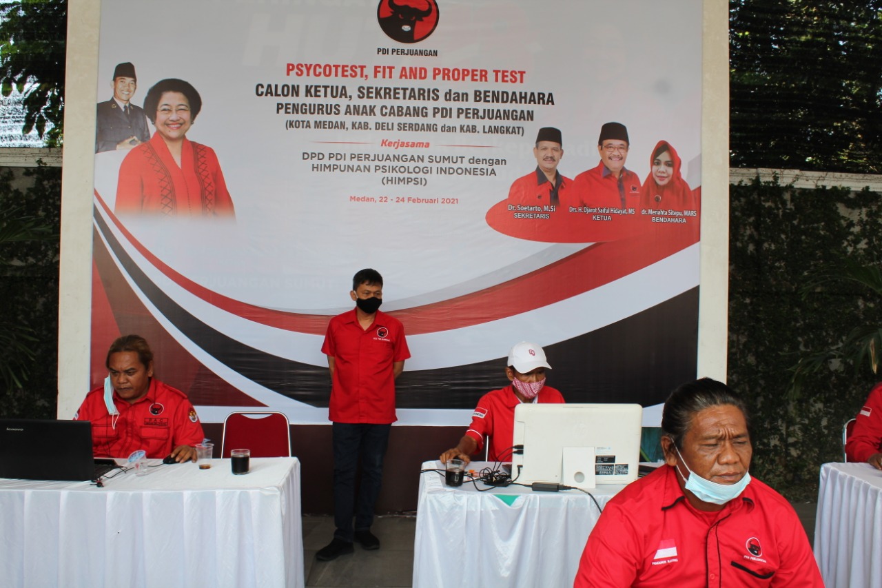 PDI Perjuangan Sumut Lakukan Psycotest dan Profer Test, Djarot : Kader Partai Harus Jadi Pelopor