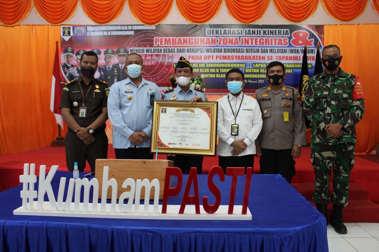 UPT Pemasyarakatan se-Tapanuli Raya Deklarasi Janji Kinerja dan WBK WBBM