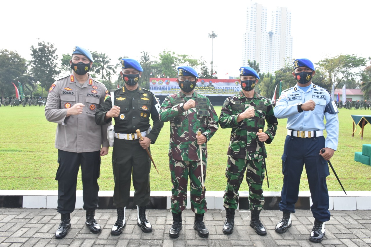 Pangdam I/BB Pimpin Upacara Gelar Ops Gaktib dan Yustisi TA 2021
