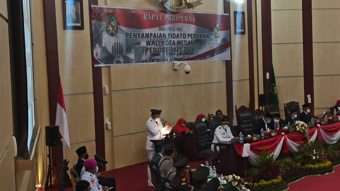 Pidato Perdana di DPRD Medan, Walikota Bobby Nasution : Hilangkan Ego Sentris