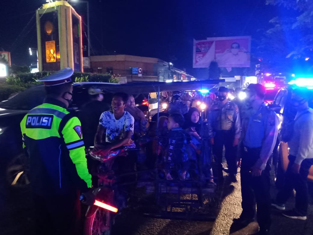 Patroli Gabungan Ops Yustisi Mencegah Corona, Cipta Kondisi di Objek Vital dan Rajia Jam Oprasi THM