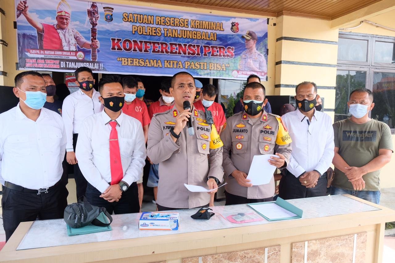 Satreskrim Polres Tanjung Balai Ringkus 3 Kawanan Penculik Anak Bawah Umur Usai Aksi Kejar kejaran