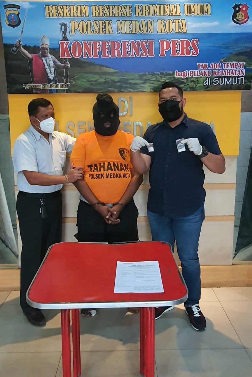 Polsek Medan Kota Ringkus Pembeli 9,4 Gram Sabu