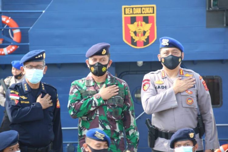 Ditpolairud Polda Aceh Bersama DJBC Apel Patroli Bersama