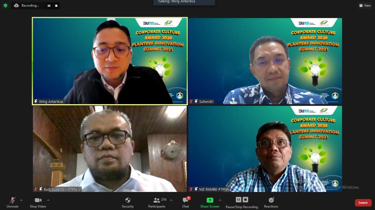 PTPN IV Raih Penghargaan The Most Creative dari Holding Perkebunan Nusantara