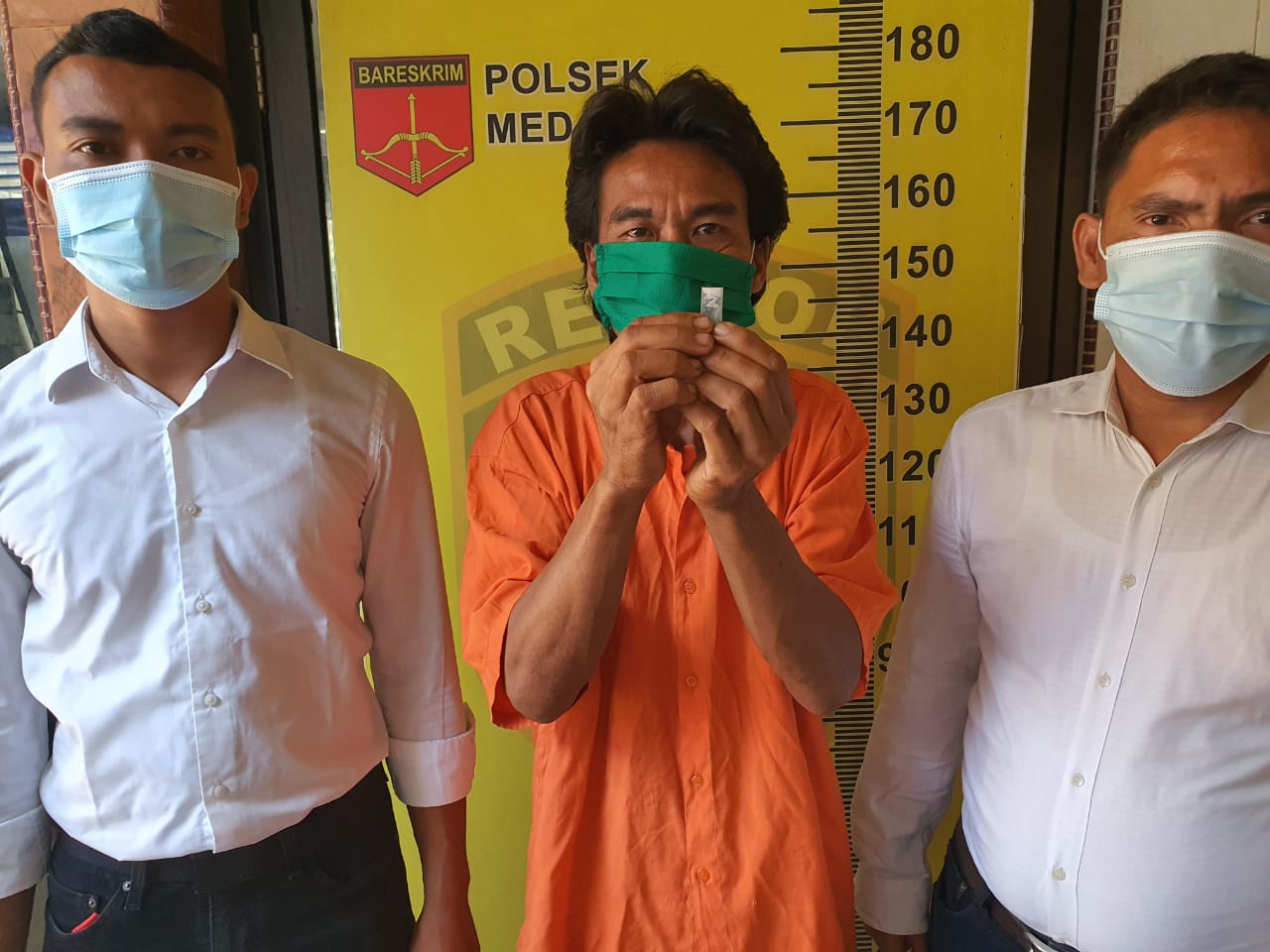 Reskrim Medan Area Amankan Seorang Pria Terlibat Narkotika