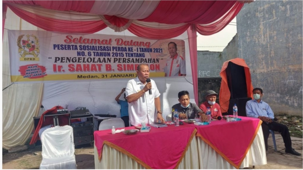 Sahat Simbolon Minta Kepling Duta Sosialisasi Perda No 6/2015 di Tengah Masyarakat