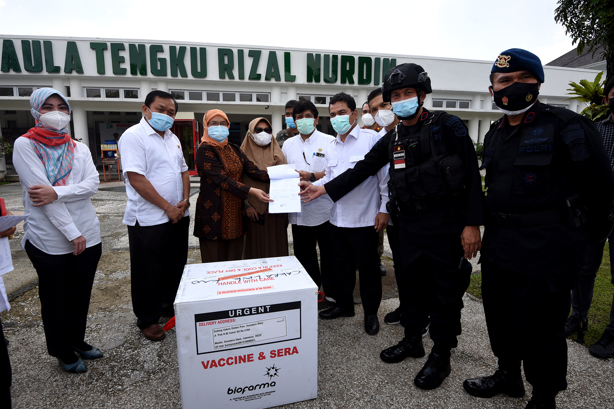 Sumut Kembali Terima 237.720 Dosis,  Awal Maret Petugas Publik dan Lansia Mulai Divaksin