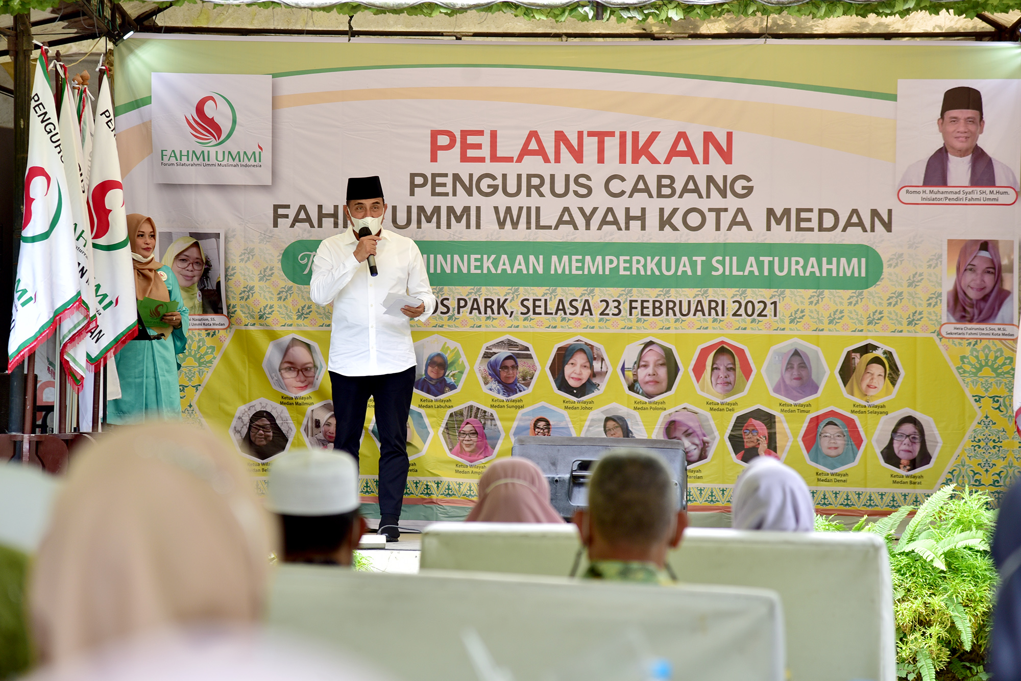 Hadiri Pelantikan FAHMI UMMI Medan,  Gubernur Edy Rahmayadi Berharap  Mampu Berikan Ide Pembangunan Sumut