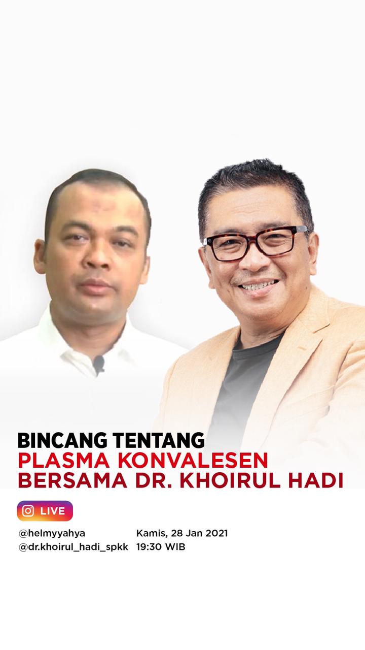 Jadi Penyintas Covid-19, Helmy Yahya Kupas Plasma Konvalesen