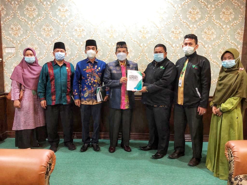 Jaga Kredibilitas dan Kepercayaan, DD Waspada Serahkan Laporan Tahunan Ke Kanwil Kemenag Sumut