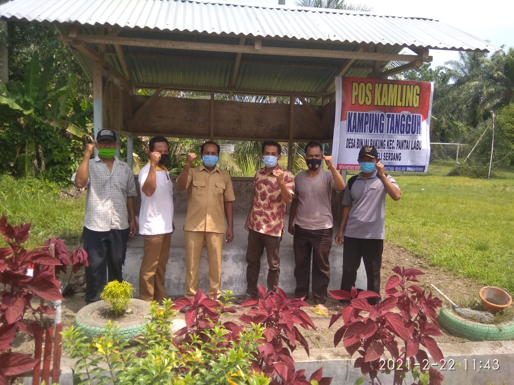 Tekan penyebaran Covid-19 Pemdes Binjai Bakung dan Babhinkamtibmas dirikan kampung Tangguh