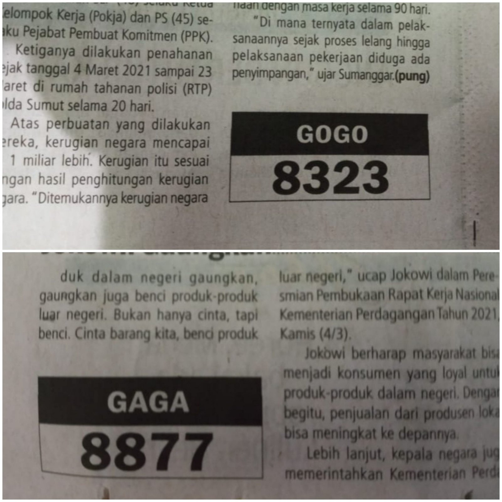 Diduga Judi Togel Gogo dan Gaga Beromset dengan Keuntungan yang Besar Kebal Hukum