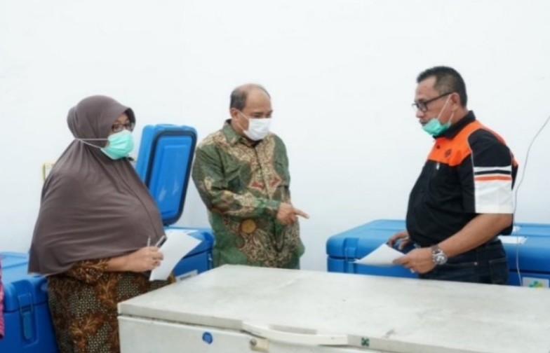 Walikota Tebing Tinggi Tinjau Pendistribusian Vaksin Covid 19, Ini Kata Umar