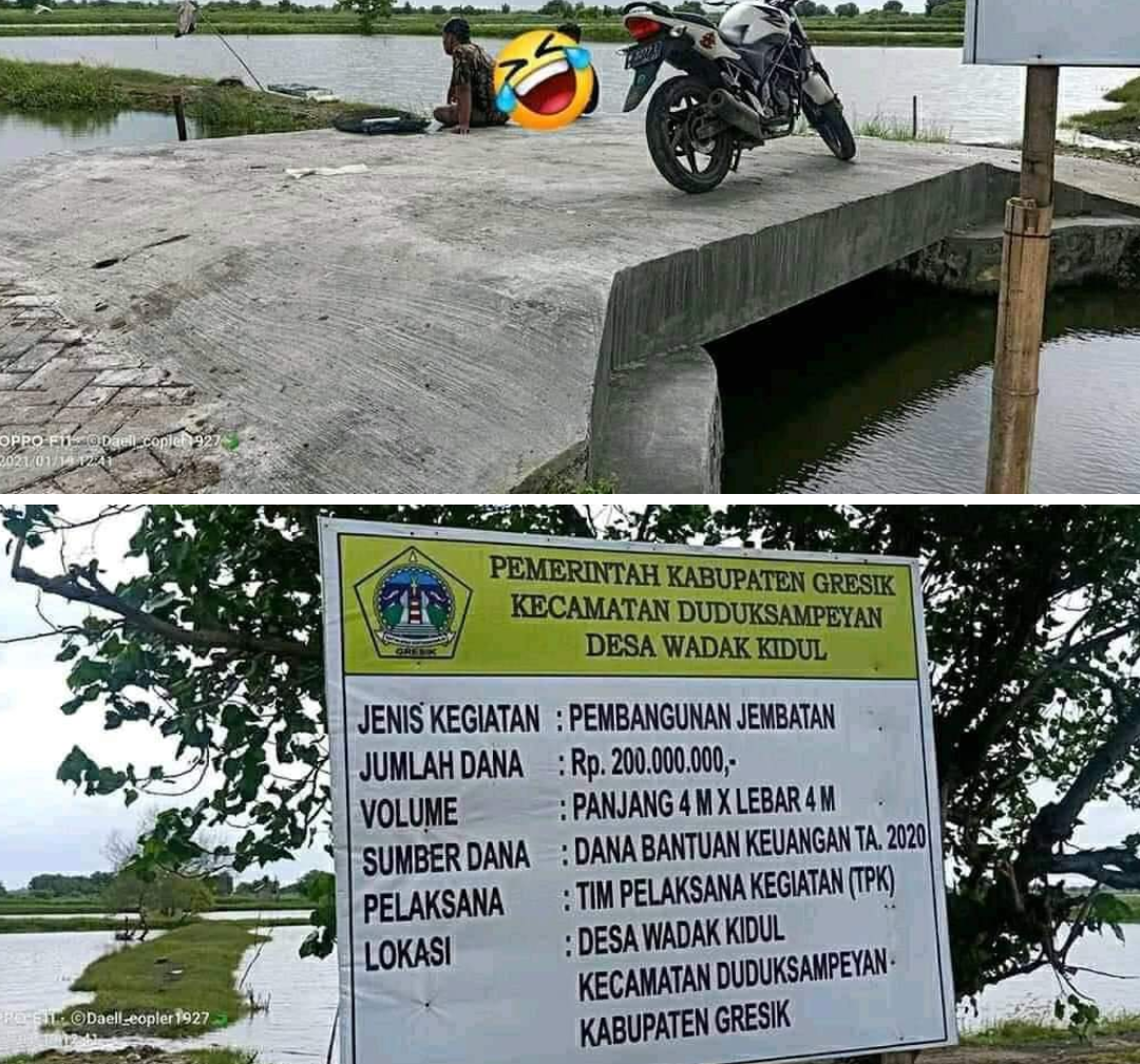 Ini Dia Jembatan Panjang dan Lebar 4 Meter, Nilai Proyeknya Rp 200 Juta