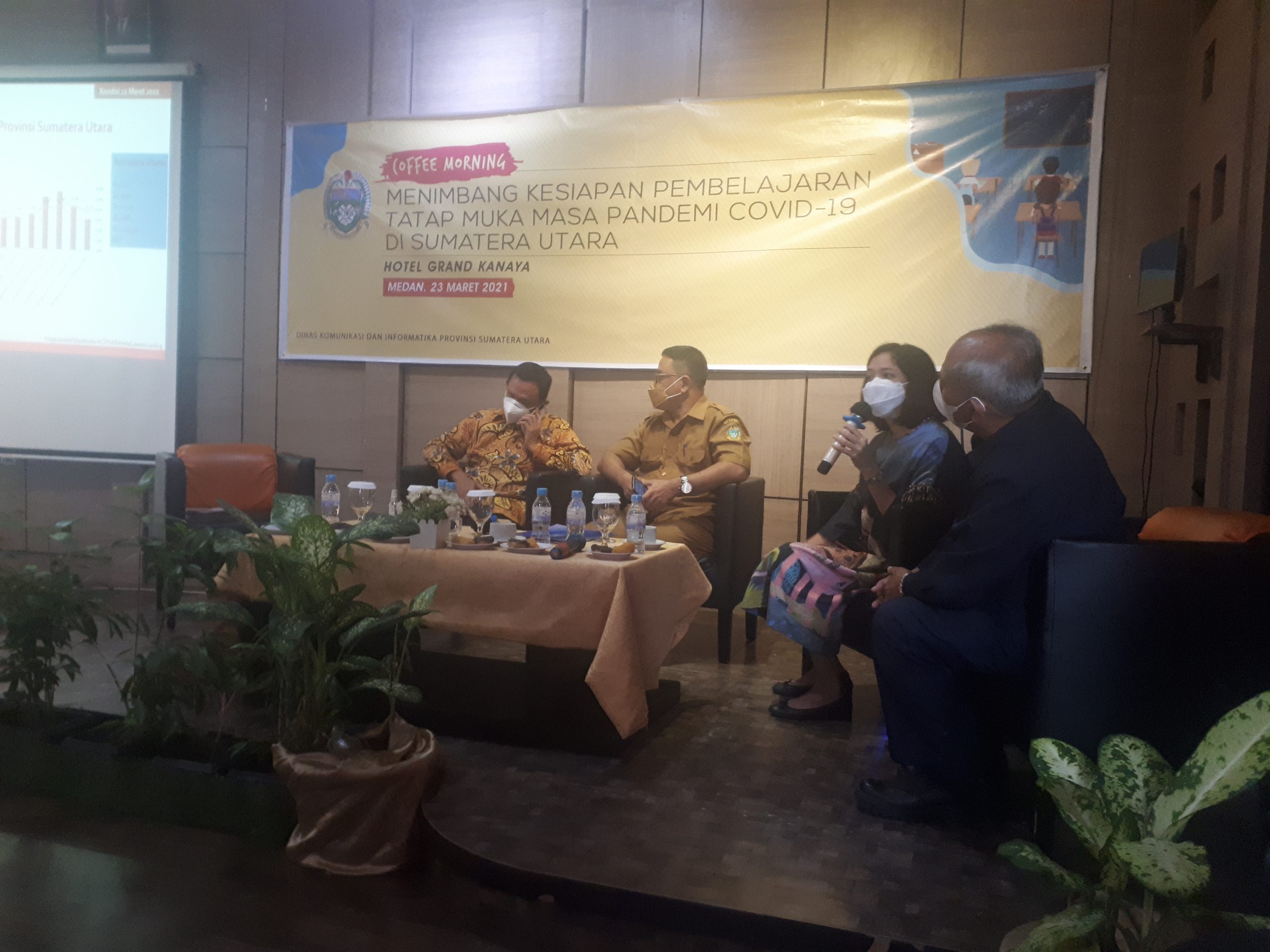 Cofee Morning Diskominfo- Disdik Sumut, PTM Masih Tahap Pengkajian