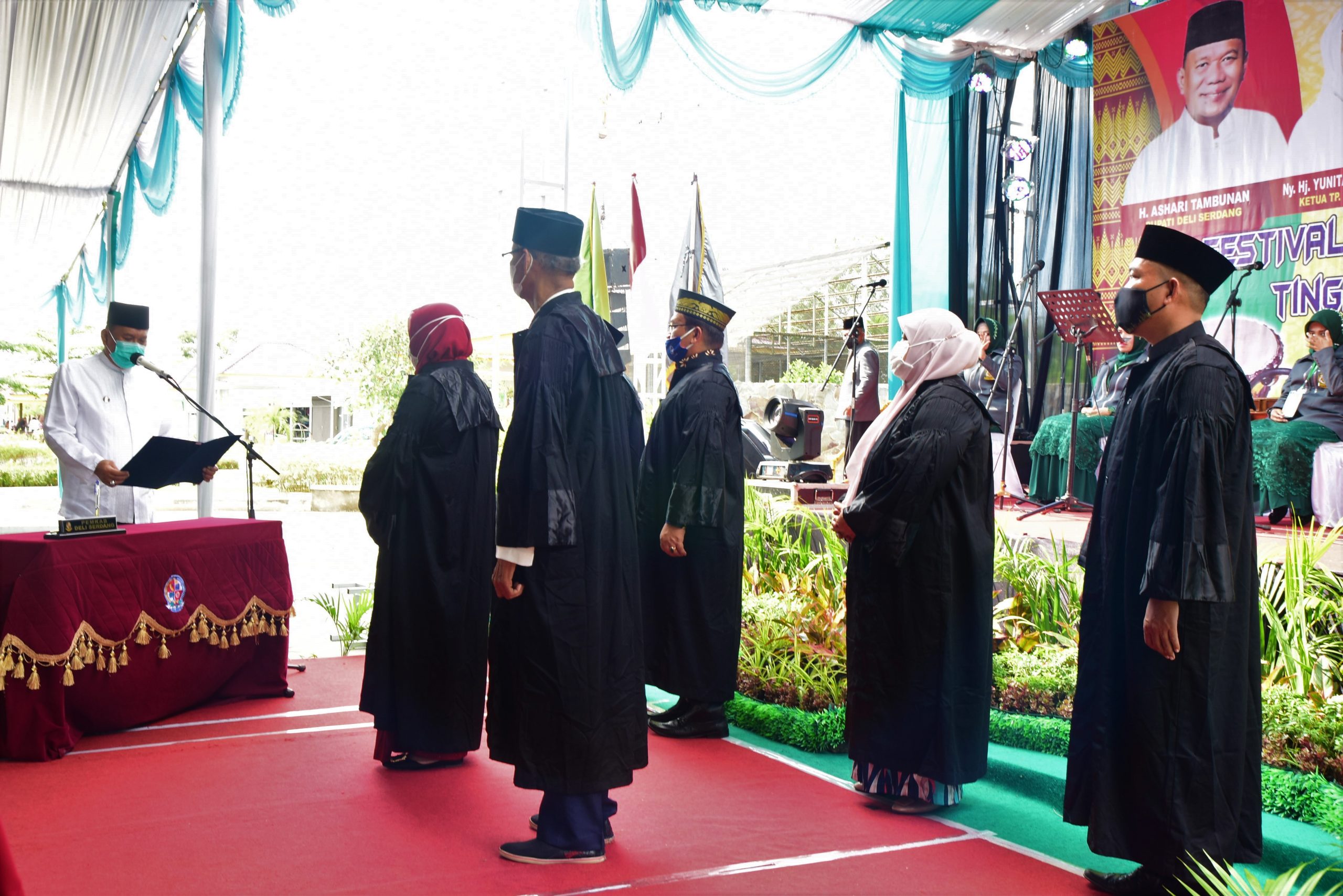 Bupati H Ashari Tambunan Buka Festival Seni Qasidah Ke 43 Kabupaten Deli Serdang