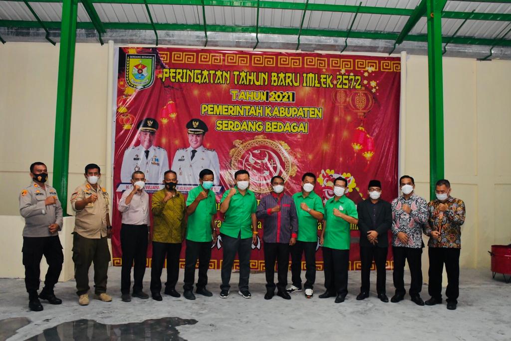 Hadiri HUT ke 2 Vihara Tridharma Budha Pantai Cermin, Darma Wijaya Himbau Seluruh Pihak Bersatu Membangun Sergai