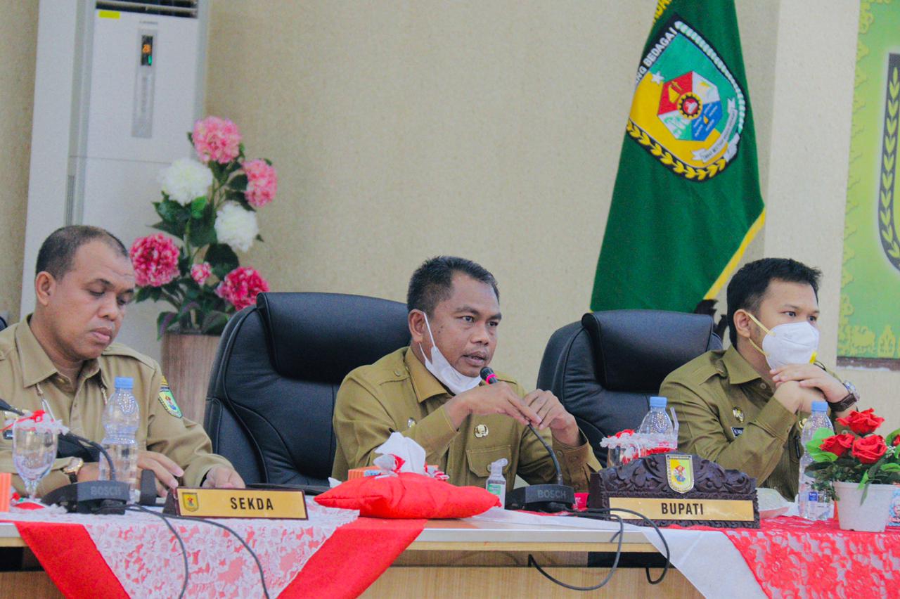 Pimpin Rapat Finalisasi LKPJ Bupati Sergai tahun 2020, Darma Wijaya Harapkan Seluruh OPD Bekerja Maksimal