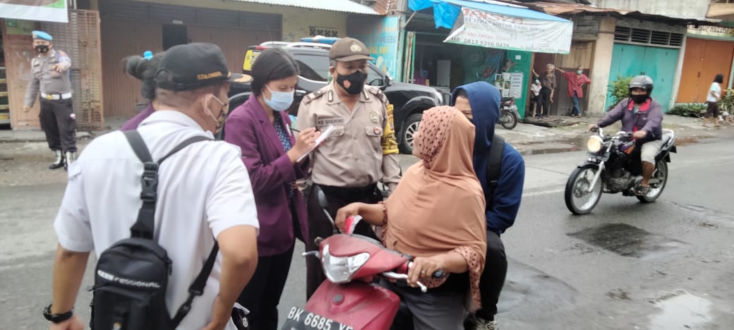 Polsek Medan Timur Ops Yustisi, 15 Warga Langgar Prokes Ditindak Sosial