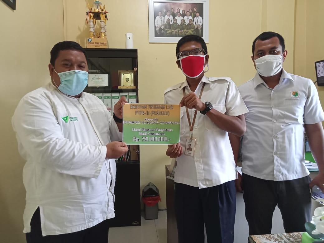 PT Perkebunan Nusantara III Salurkan Bantuan Dana CSR ke DD Waspada