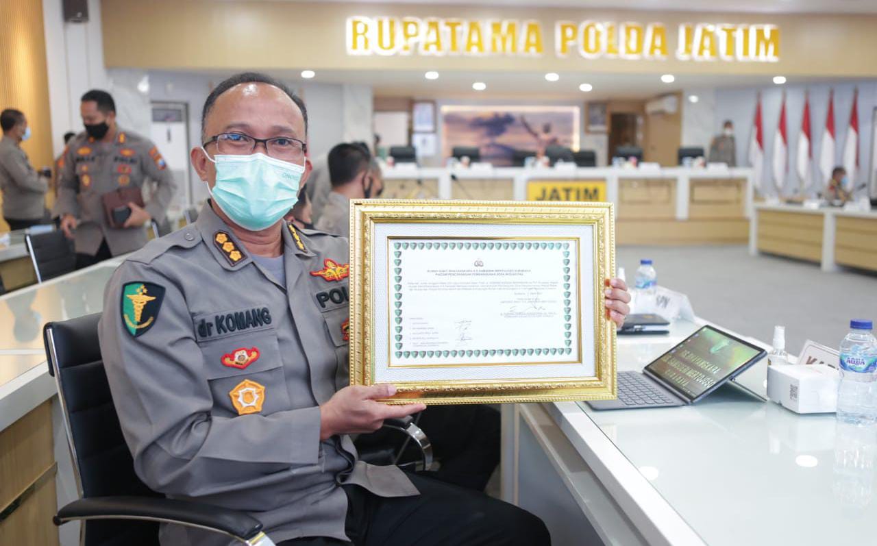 10 Satker Canangkan Integritas WBK dan WBBM, Wakapolda: Saya Bangga dan Beri Apresiasi Kepada Kasatker dan Anggota Jajaran Polda Jatim