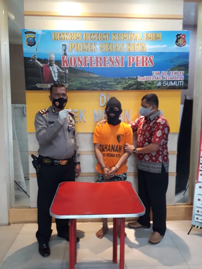 Gagal Sedot Shabu, LH Pria Warga Brigjen Katamso Tidur Dalam Jeruji Besi Polsek Medan Kota