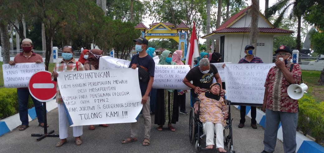 Pensiunan PTPN II Mendatangi DPRD Deli Serdang, Ketua Komisi I: Kami Akan Panggil Kepala Desa Hingga PTPN II